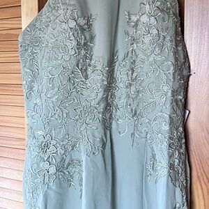 Elegant Lace Halter Dress - apricot and sea foam. $50 each or both for $90